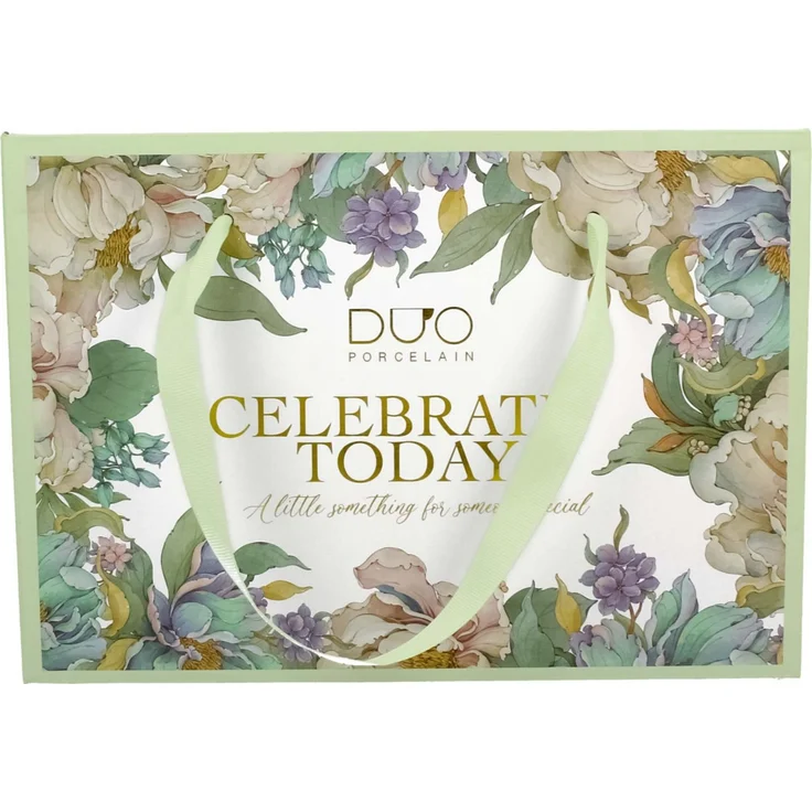 DUO 2er-Set Tassen PEONY WHITE, 250 ml mit Untertassen, New Bone China Porzellan, in Geschenkbox – Bild 6