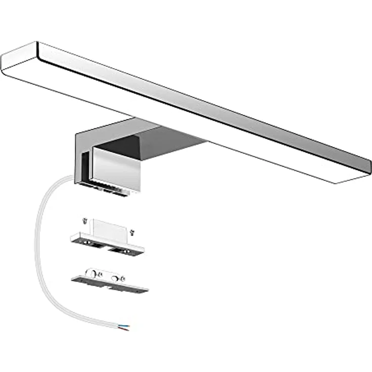 Aourow LED Spiegellampe Badezimmer Spiegelleuchte 5W 300mm 500lm IP44 Badleuchte Neutralweiß 4000k,Spiegellampen Spiegel Badezimmerschrank 230V,LED Badspiegelleuchten Badezimmerspiegel(kein Schalter) – Bild 2