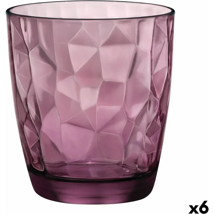 Becher Bormioli Rocco Diamond Lila Glas (390 Ml) (6 Stück)