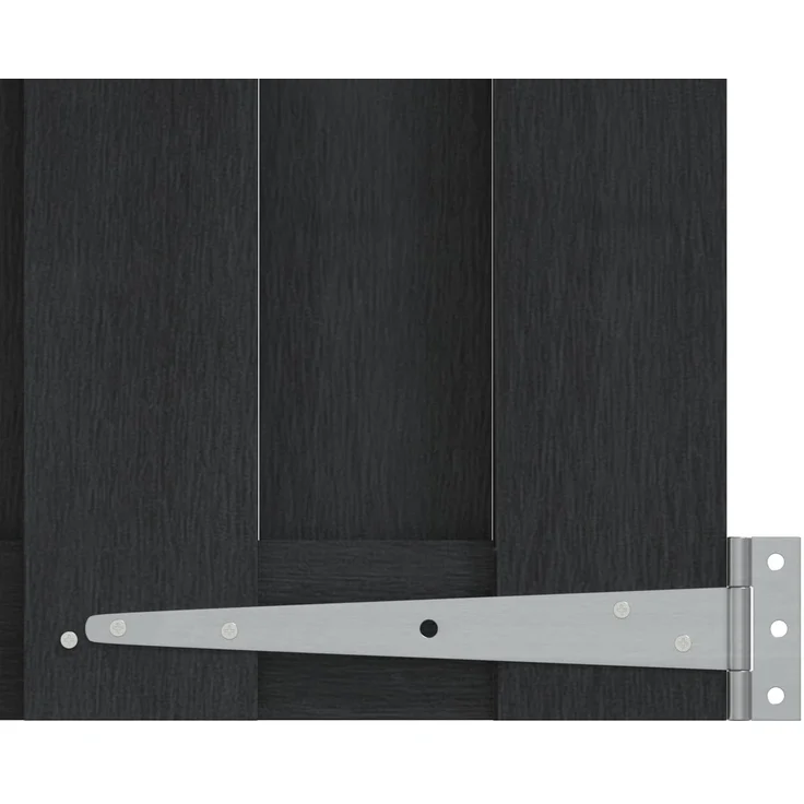 vidaXL Gartentor 100x60 cm WPC und Aluminium Schwarz 42039041 – Bild 4