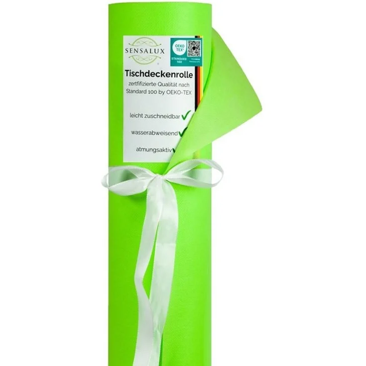 Sensalux Tischdecke Tischdeckenrolle 80g/m², bis zu 45% Recyclat, 0,99m x 10m, Apfelgrün – Bild 4