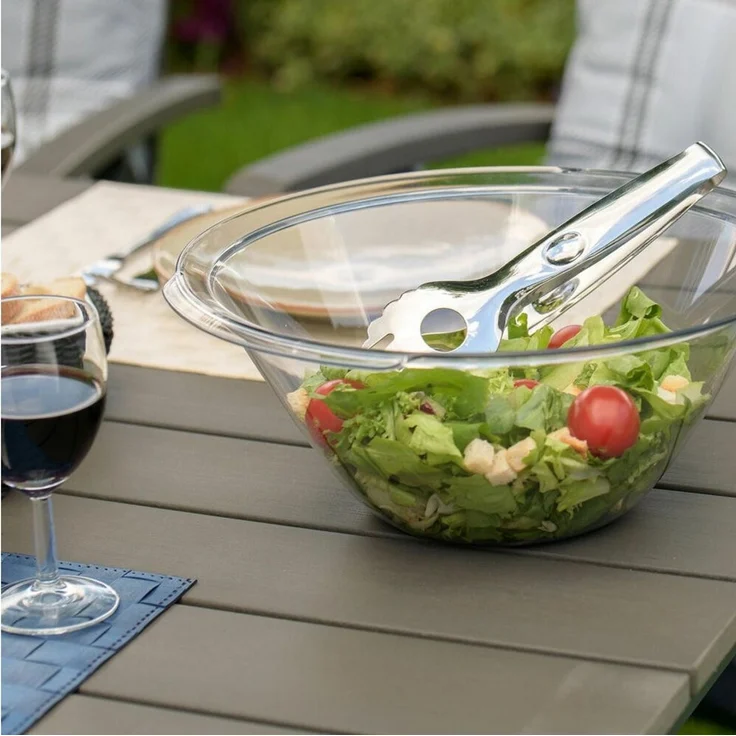 WESTMARK Salatbesteck Salat-/Servierzange, Länge: 22 cm, Rostfreier Edelstahl, Greifling – Bild 3