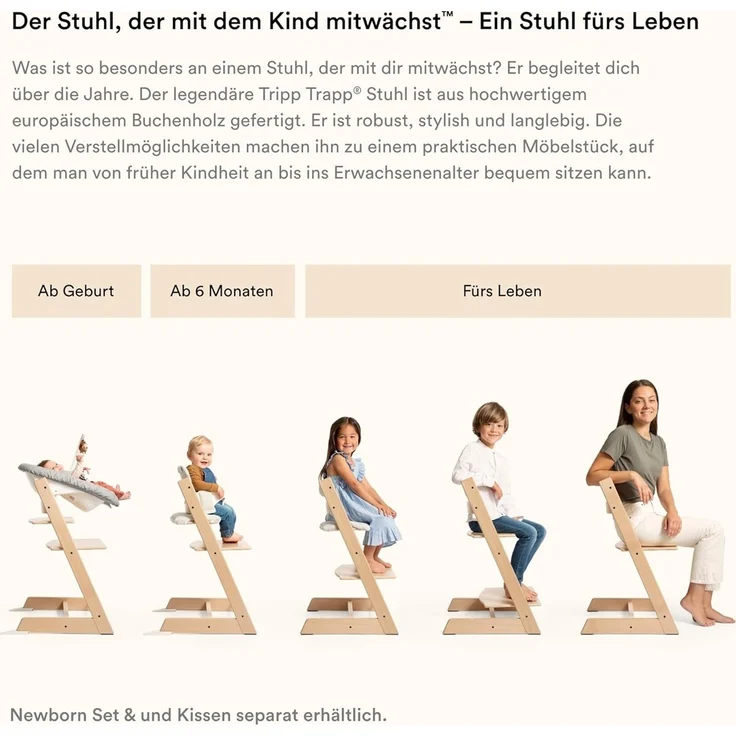 Stokke Babyset für 'Tripp Trapp' Hochstuhl, Glacier Green – Bild 6