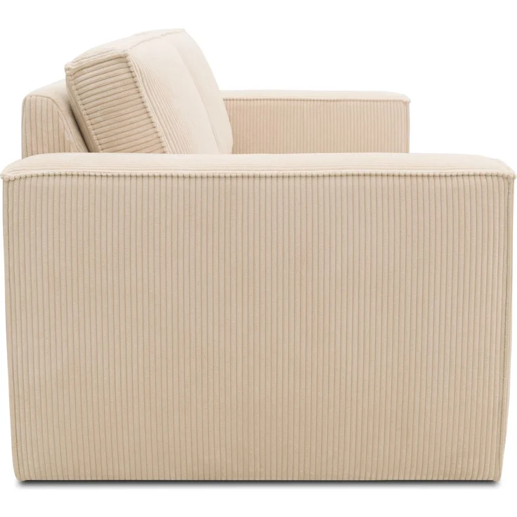 DOMO. collection Sofa 100017, 2-Sitzer mit Rückenkissen und Armlehnen, 2er Couch, Polsterganitur, 210 x 93 x 84 cm (BxTxH), creme – Bild 4