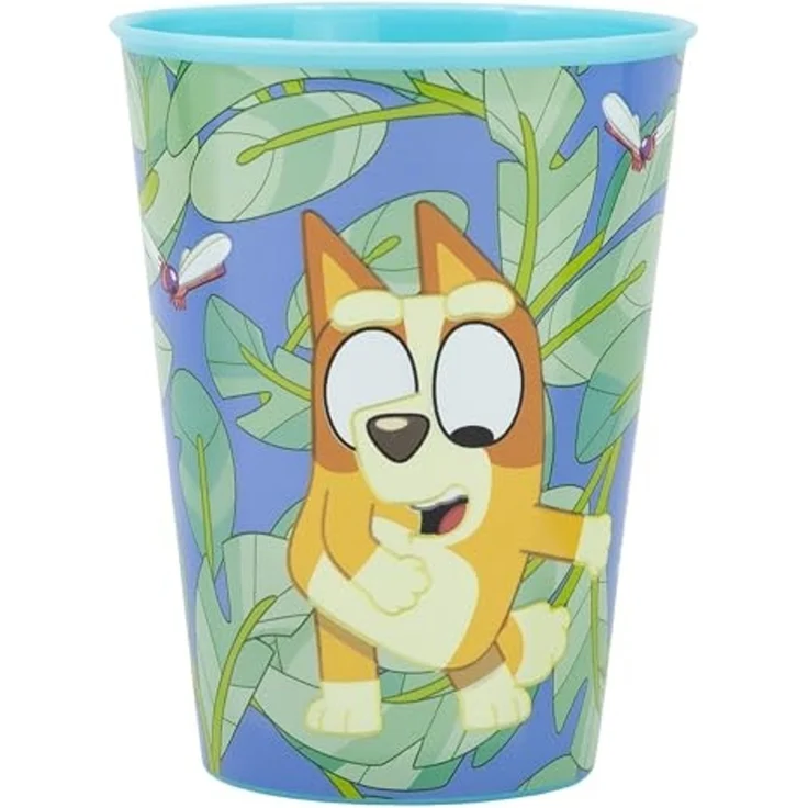 Storline Kinderbecher Bluey 260 ml Trinkbecher für Kita & Frühstück, Plastik – Bild 2