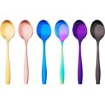 Espressolöffel, 6 Stück, Edelstahl, Farbenmix, Serie Königstein