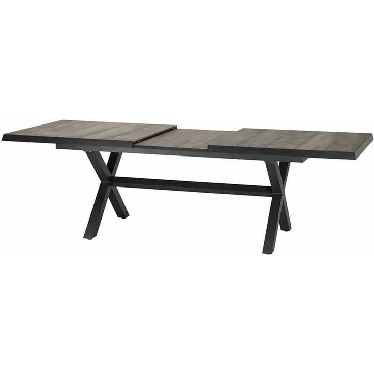Siena Garden Sincro Ausziehtisch 200/260x100 anthrazit, Alu, Keramik – Bild 2