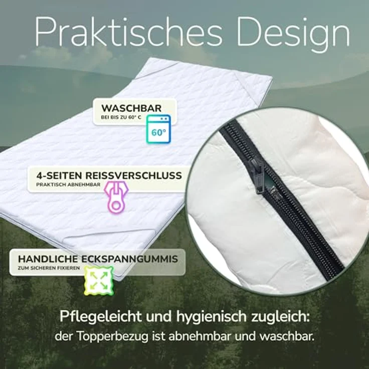 MSS e.K. Matratzenbezug "CLASSIC" 80 x 190 x 5 cm"" – Bild 6