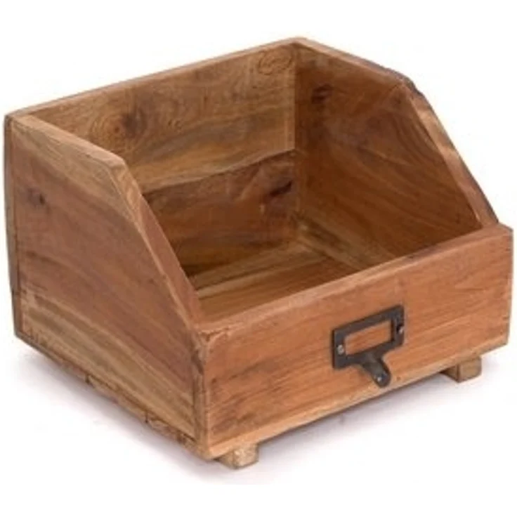 DESIGN DELIGHTS Aufbewahrungsbox BUCHREGAL "BÜCHERBOX 24", 24x21x17cm (BxTxH), Altholz massiv, Ablage – Bild 6