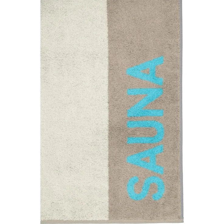 Cawö Saunatuch 599 34 Graphit Türkis 80x200 cm – Bild 4