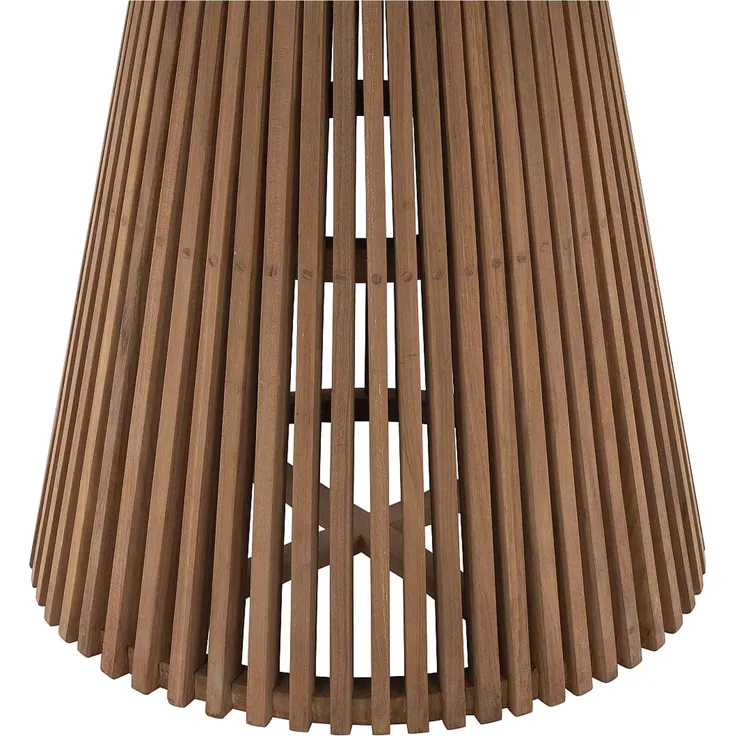 Vente-unique - TRIANI Garden dining set Holz, Platte Beige - B 120 cm x H 75 cm x L 120 cm – Bild 5
