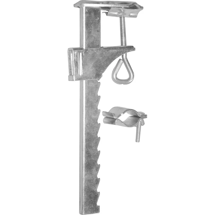 greemotion Balkonklammer Sonnenschirmhalterung für max. Ø 25/32 mm Balkonschirmhalter für Balkongeländer, Stahl, Silber