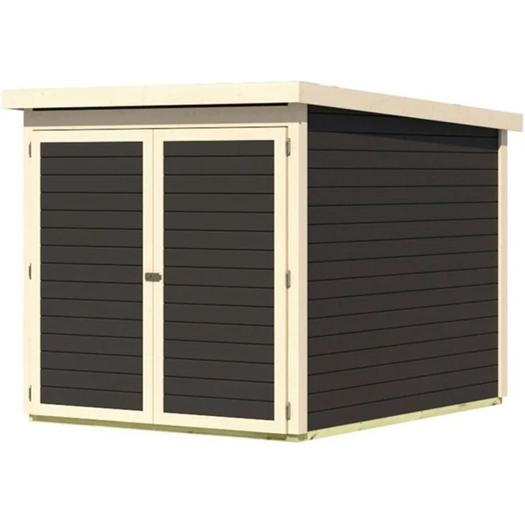 Karibu Fahrradbox Fahrradgarage mit Einschub und Halterung für bis zu 3 Fahrräder, in 2 Ausführungen, BxTxH: 162,5 x 216 x 167 cm – Bild 4