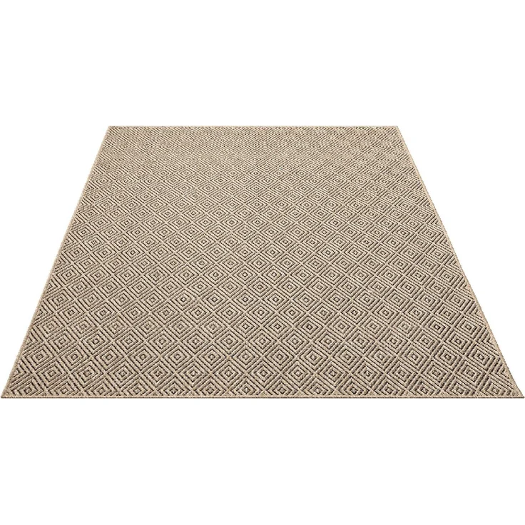 the carpet Teppich Kansas, rechteckig, Höhe: 1 mm, moderner robuster In und Outdoor Teppich Jute Look – Bild 2