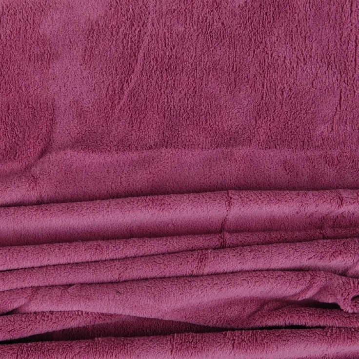 Kuscheldecke supersofte Tagesdecke vielseitig verwendbare Microfaser-Decke, flauschig und anschmiegsam in vielen verschiedenen modischen Farben erhältlich (altrose - pflaume / 220x240 cm) – Bild 1