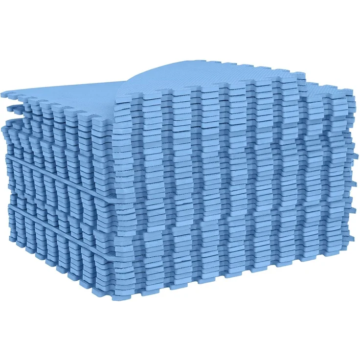 vidaXL Pool Bodenschutzmatte 36 stk. Ø 350 cm Rund EVA-Schaum Blau 42042641 – Bild 3