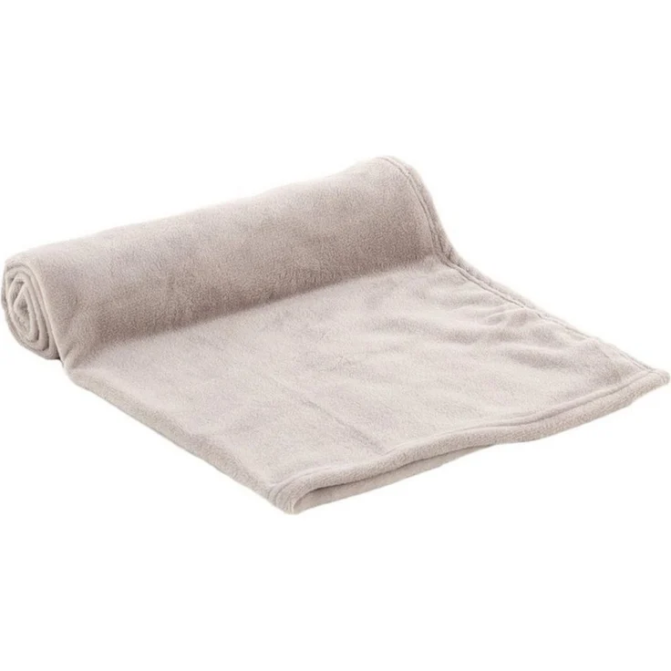 Flamingo Decke Nardo rechteckig beige, Maße: 70 x 100 cm – Bild 1