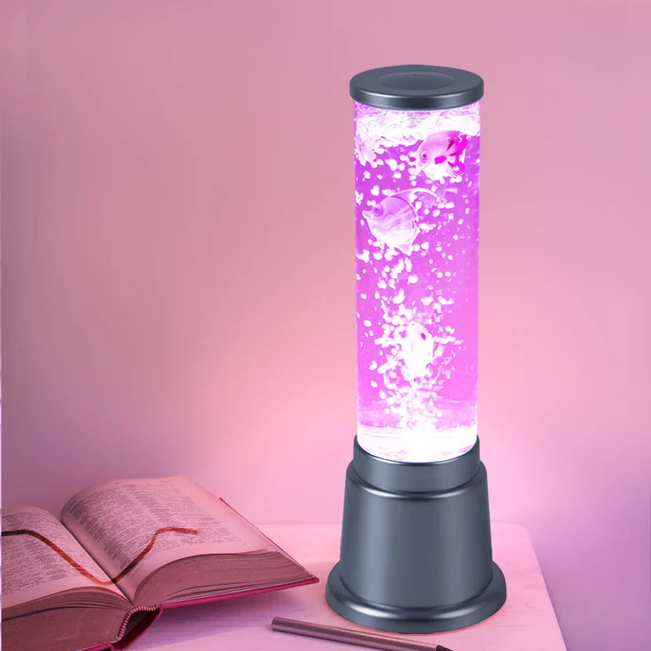 RGB LED Wassersäule mit Deko-Fischen, Farbwechsler – Bild 9