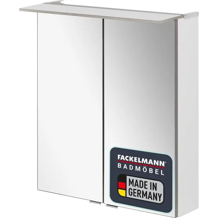 Fackelmann B.PERFEKT LED Spiegelschrank 60 cm breit, Weiß