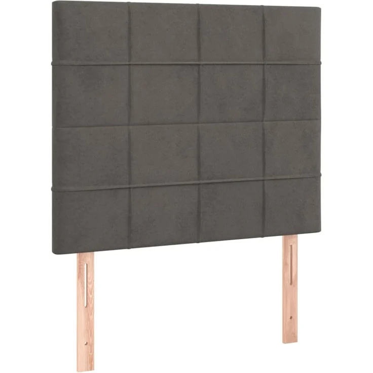 vidaXL Kopfteile 2 Stk. Dunkelgrau 80 x 5 x 78/88 cm Samt 3116363 – Bild 2