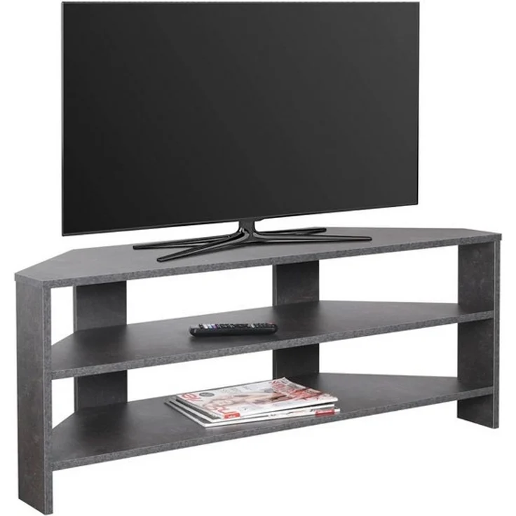 RICOO TV Lowboard 110 x 45 x 36 cm Fernsehtisch Betonoptik Grau – WM069-BG, tv Board tv Schrank, Eckschrank für Fernseher, Fernsehtisch, TV Bänke & Lowboards, tv möbel & phonomöbel TV Sideboard – Bild 4
