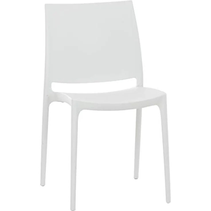 CLP 2er Set Stapelstühle Maya bis zu 130 kg belastbar,weiß – Bild 6