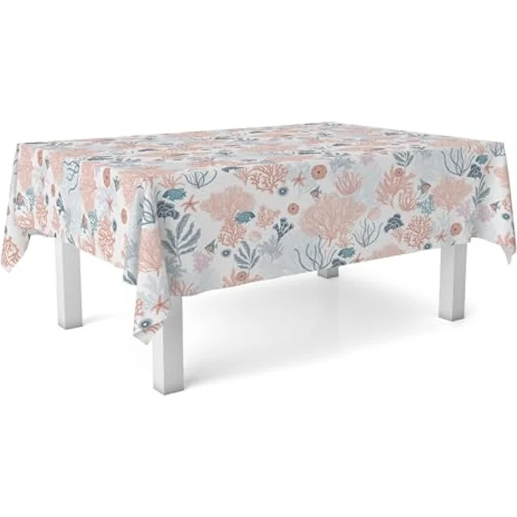 Tischdecke, Wachstuch, Rot, 180 x 140 cm – Bild 1