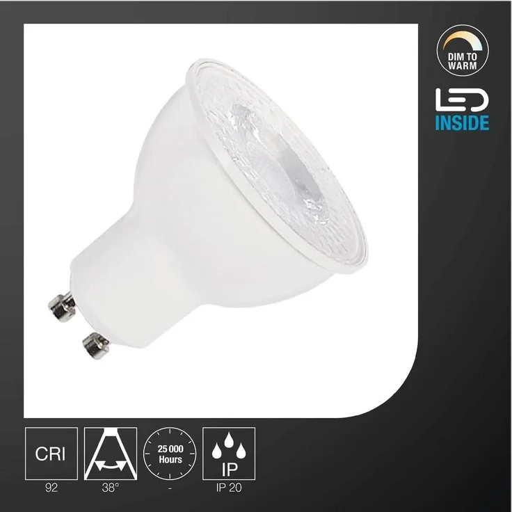 SLV QPAR51 GU10 tunable smart, LED Leuchtmittel weiß / transparent 5W 2700-6500K CRI90 38° - LED Lampen Sockel GU10 – Bild 2
