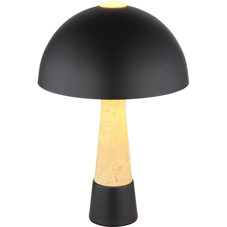 Tischleuchte, schwarz matt, Wippschalter, H 36,5 cm – Bild 1