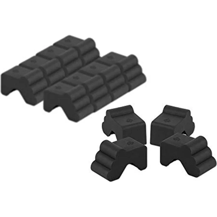BigDean Blumentopfuntersetzer 12x Blumentopf Füßchen Anthrazit Pflanzkübel Untersetzer extra stabi, Zubehör für Pflanztöpfe, Set, 12-tlg, Robuste, Standhafte, Füßchen für Blumentöpfe, Kübel und mehr – Bild 1