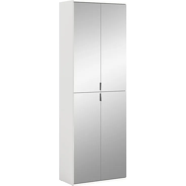 Großer Spiegelschrank Projekt X - Weiß / Spiegelglas