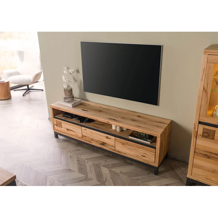 TV-Board Kernbuche 170 x 40 x 56 natur geölt VILLANDERS #114 – Bild 2