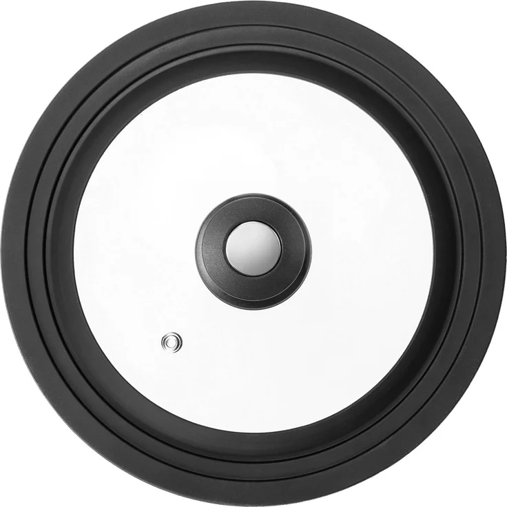 KADAX Universaldeckel 16/18/20 cm, Universal Deckel für Töpfe & Pfannen, Pfannendeckel, Glasdeckel mit Silikonrand und Dampfloch, Topfdeckel (Schwarz/Silber) – Bild 8