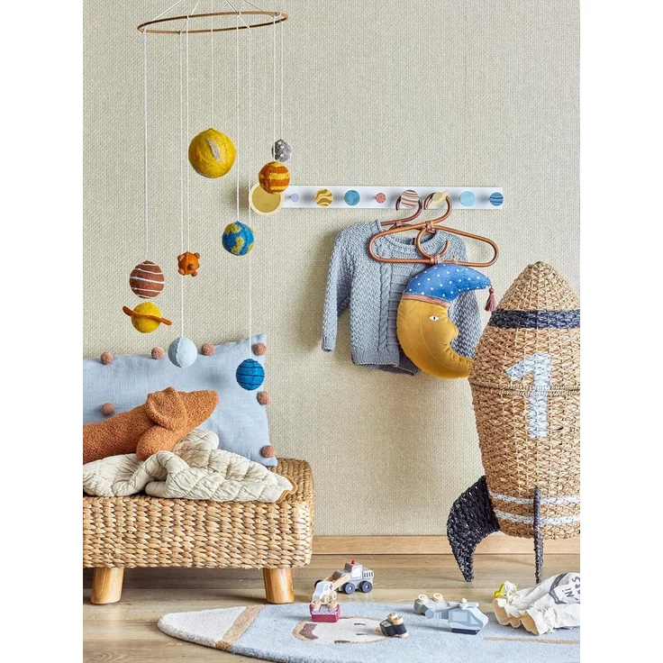 Bloomingville MINI Space Wandgarderobe L55xH5xW8 cm MDF mehrfarbig – Bild 4