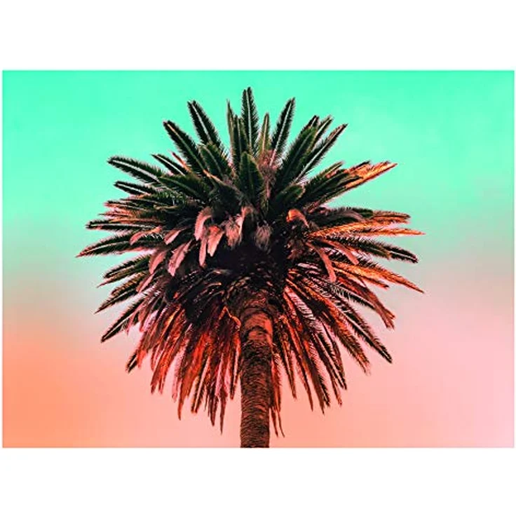 Komar Wandbild Palm Tree, Poster 40 x 30 cm, fotorealistischer Kunstdruck, Dekoration für Wohnzimmer und Schlafzimmer, seidenmatte Oberfläche, Made in Germany – Bild 1