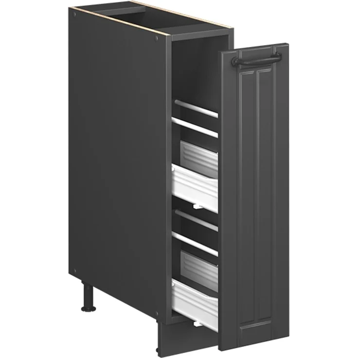 Apothekerschrank Fame-Line Dunkelgrau/Anthrazit 20 cm, AP Eiche Vicco – Bild 6