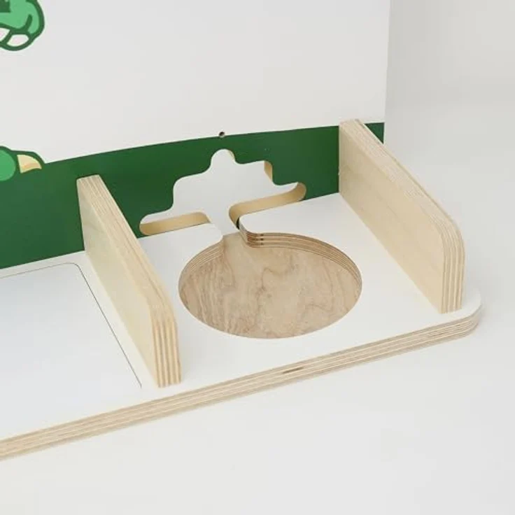 stadtecken Kinder Regal für Musikbox I Geeignet für die Toniebox und ca. 50 Tonies I Perfekte Aufbewahrung für Kinderzimmer I zum Aufstellen oder Aufhängen (T-Rex, Mittel) – Bild 9