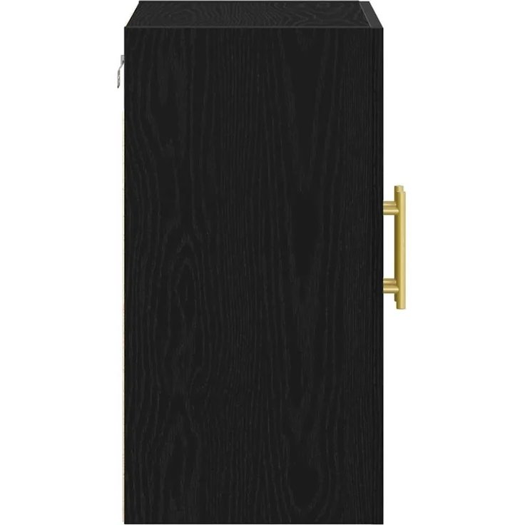 vidaXL Wandmontierter Schrank Schwarz Eichen-Optik 60 x 31 x 70 cm 862943 – Bild 5