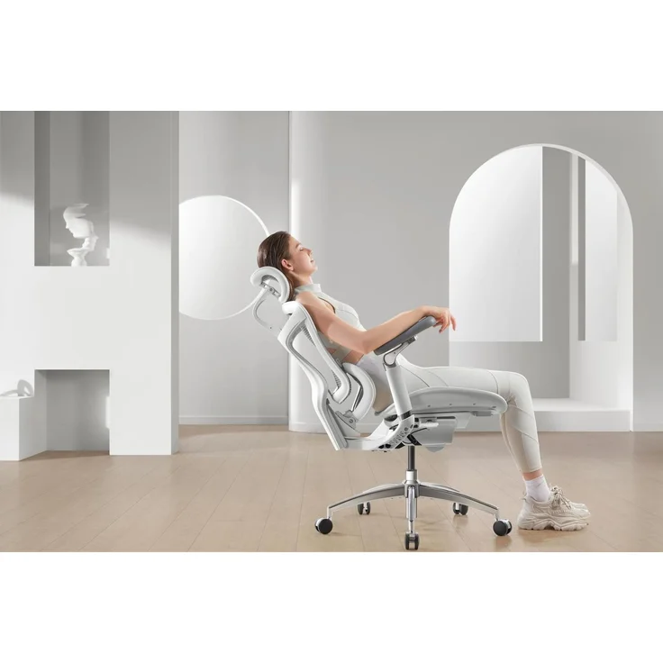 Sihoo 'Doro C300 Pro' ergonomischer Schreibtischstuhl, 130 x 75,5 cm, in Weiß – Bild 8