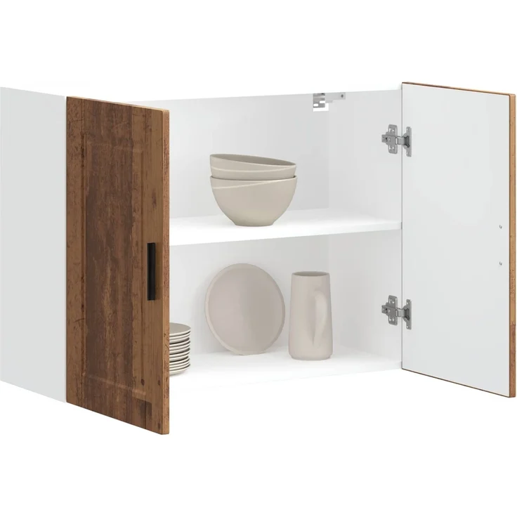 vidaXL Küchen-Hängeschrank Porto Altholz-Optik Holzwerkstoff 854075 – Bild 3