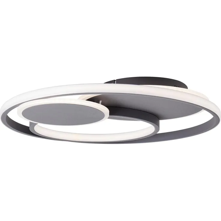 Brilliant Leuchten No. G99371-22 LED Deckenleuchte Runda 50cm 43W 3000-6000K dunkelgrau matt