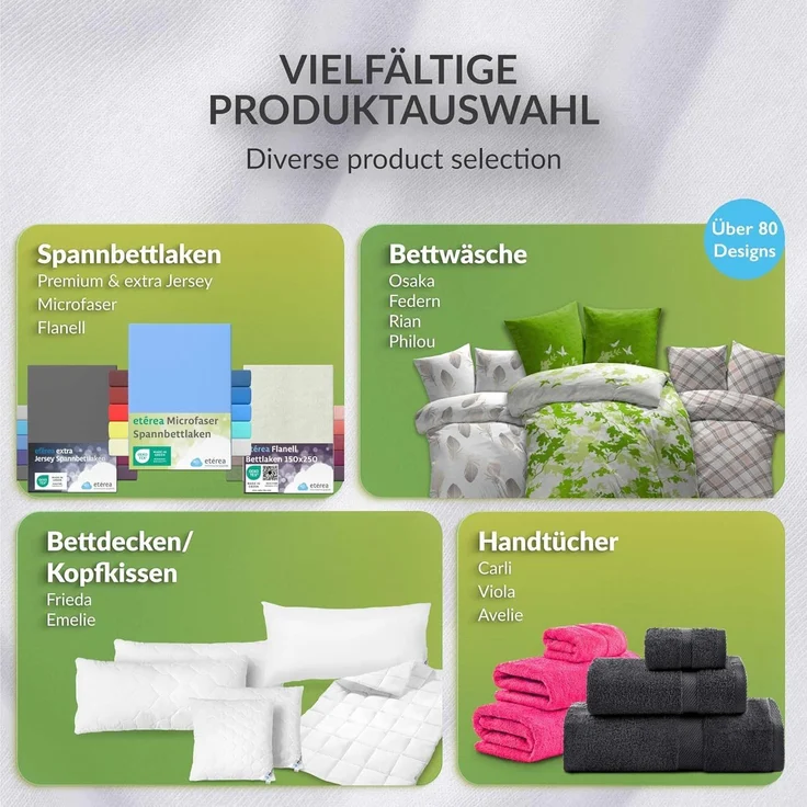 etérea Comfort Jersey Spannbettlaken Kaktus 90x200 cm - 100x200 cm – Bild 7