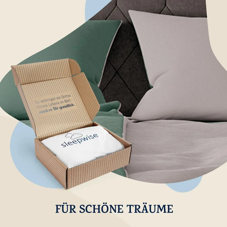 Soft Wonder-Edition Bettwäsche 135x200 cm Grüngrau – Bild 5