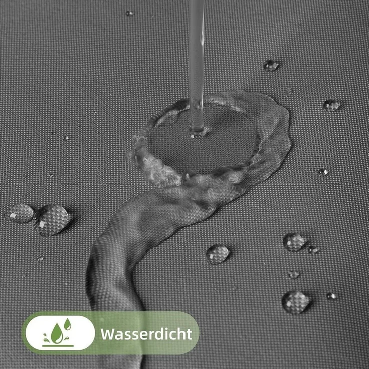 FOUORTUNATE-BEE Duschvorhang Duschvorhang Grau mit Farbverlauf, wasserabweisend, inkl. Ringe Breite 180 cm, Dusch- und Badewannenvorhang, pflegeleicht, mit Aufhängeringen – Bild 4
