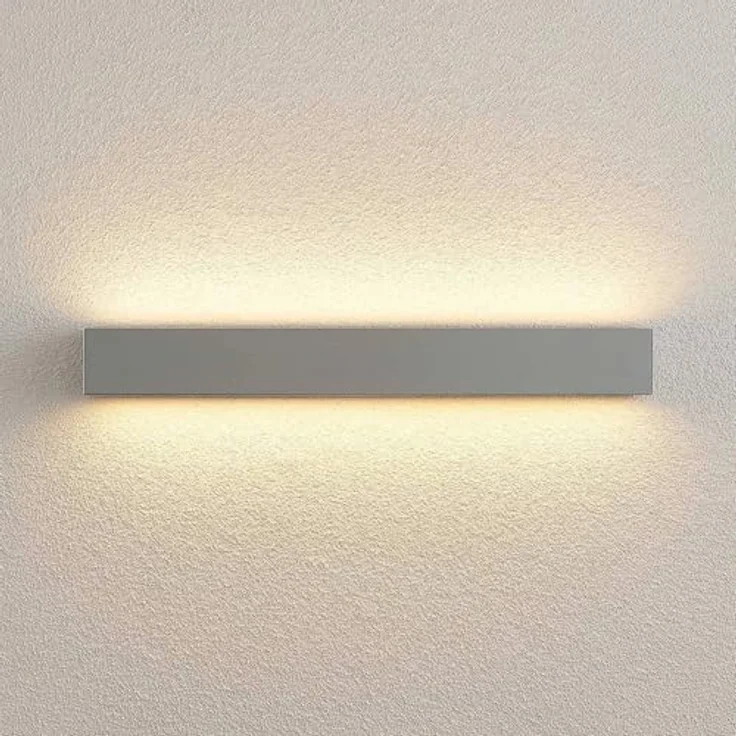 Lucande LED Wandleuchte Lengo, moderne 1-flammige Außenlampe in Aluminium, Schutzart IP65 für Terrasse, Balkon und Hauswand – Bild 5