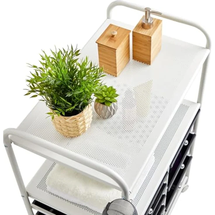 IDIMEX Beistellwagen MARITA, Rollwagen Kosmetik Badregal Beistellwagen Friseurwagen Rollcontainer 9 – Bild 4