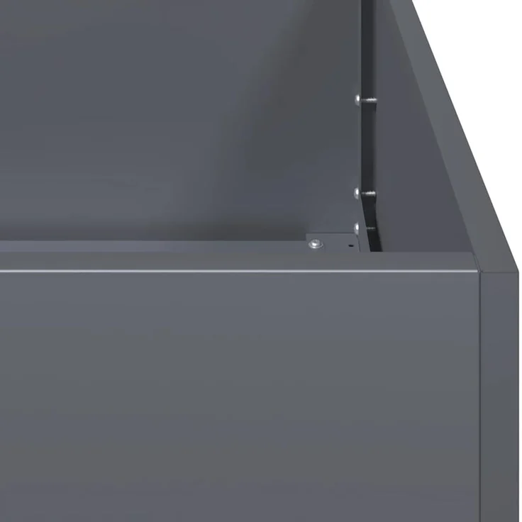 vidaXL Pflanzgefäß Anthrazit 200 x 40 x 40 cm Kaltgewalzter Stahl 860684 – Bild 6