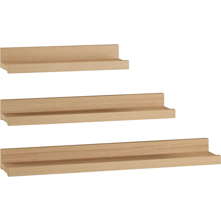 Erst-Holz Wandregal, Bucheablage, Fotoleiste, Länge 50 cm