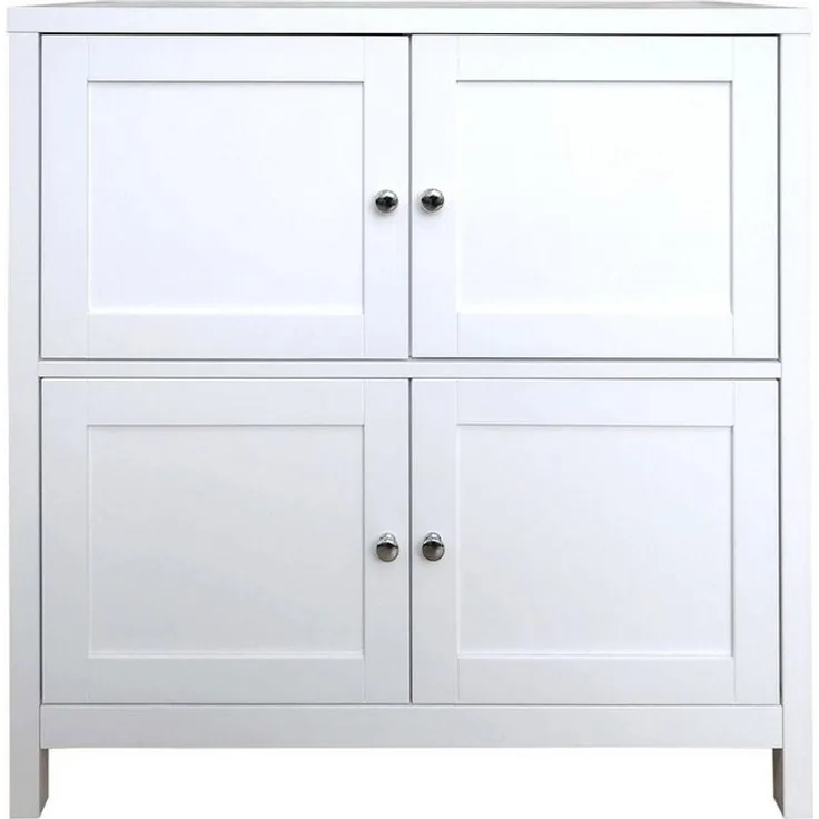 HTI-Living Kommode Kommode Hayet Weiß (Stück, 1 St, 1 Kommode), Sideboard 4 Fächer
