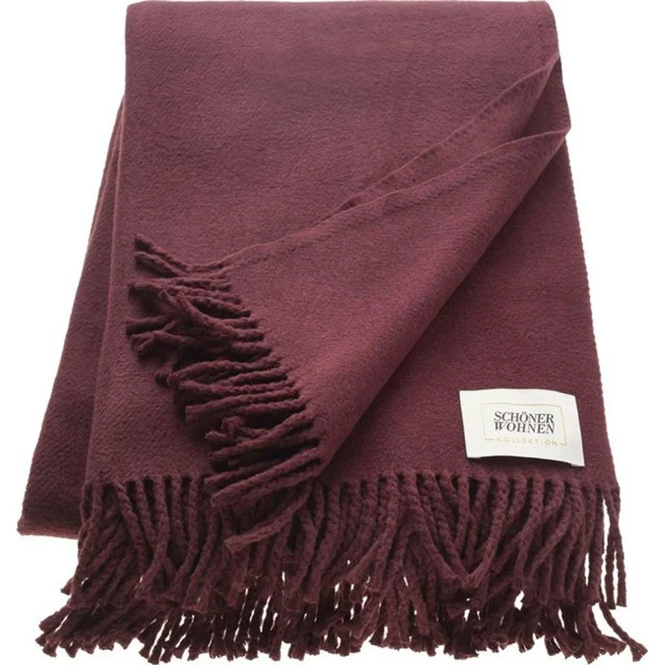 Wohndecke Basics, SCHÖNER WOHNEN-Kollektion, mit Fransen, Kuscheldecke – Bild 3